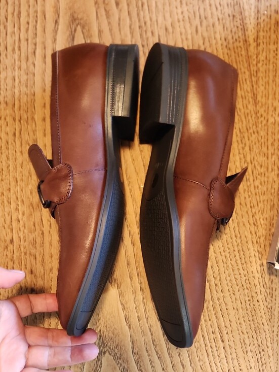 Calvin Klein Men’s Bronw Leather Bit Slip-On Loafers main image 4